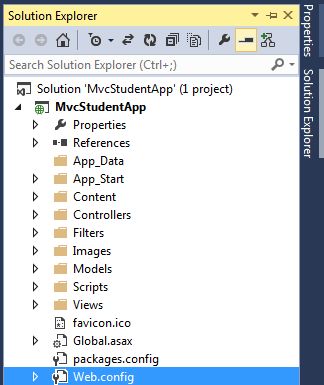 WebConfig File in Root Folder